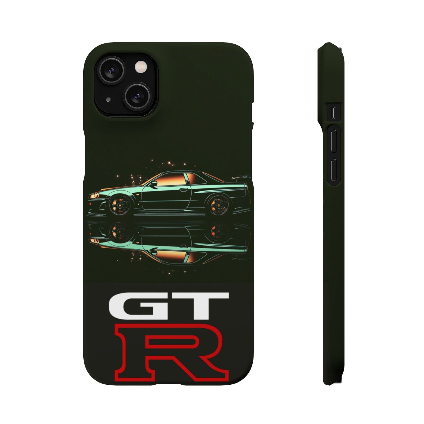 Green Skyleine R34 GTR Art Snap Case and Protective Phone Cover For iPhone and Samsung