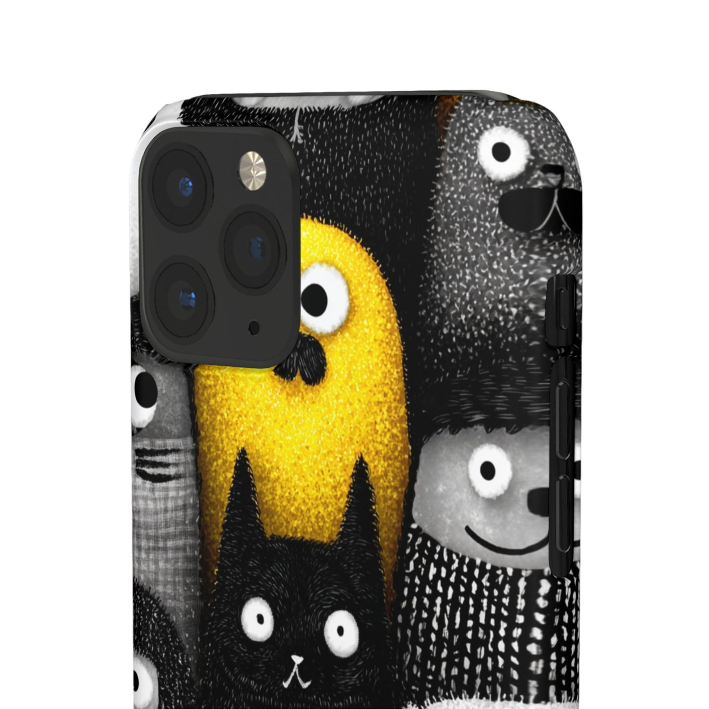 Colorful Character Snap Cases, Cute Phone Cover, Unique Gift for Kids, Fun Accessory, Perfect for Birthdays, Holidays