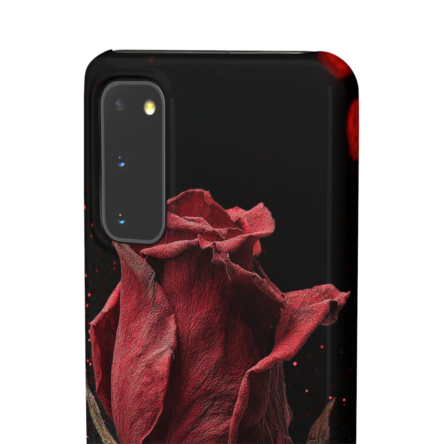 Romantic Rose Snap Case, Floral Phone Cover, Valentines Day Gift, Trendy Mobile Accessory, Heart Design Case, Elegant Phone Protector