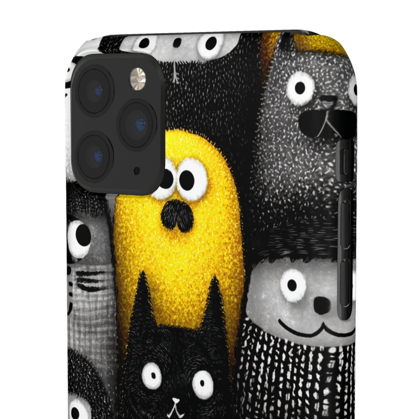 Colorful Character Snap Cases, Cute Phone Cover, Unique Gift for Kids, Fun Accessory, Perfect for Birthdays, Holidays