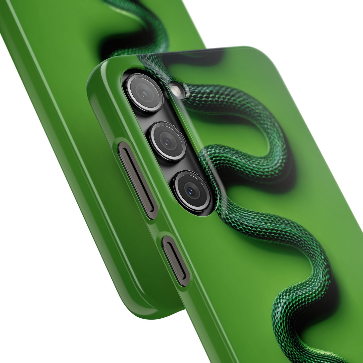 Green Snake Snap Case for iPhone, Stylish Phone Cover, Unique Gift, Trendy Accessory, Birthday, Nature Lover's Phone Case