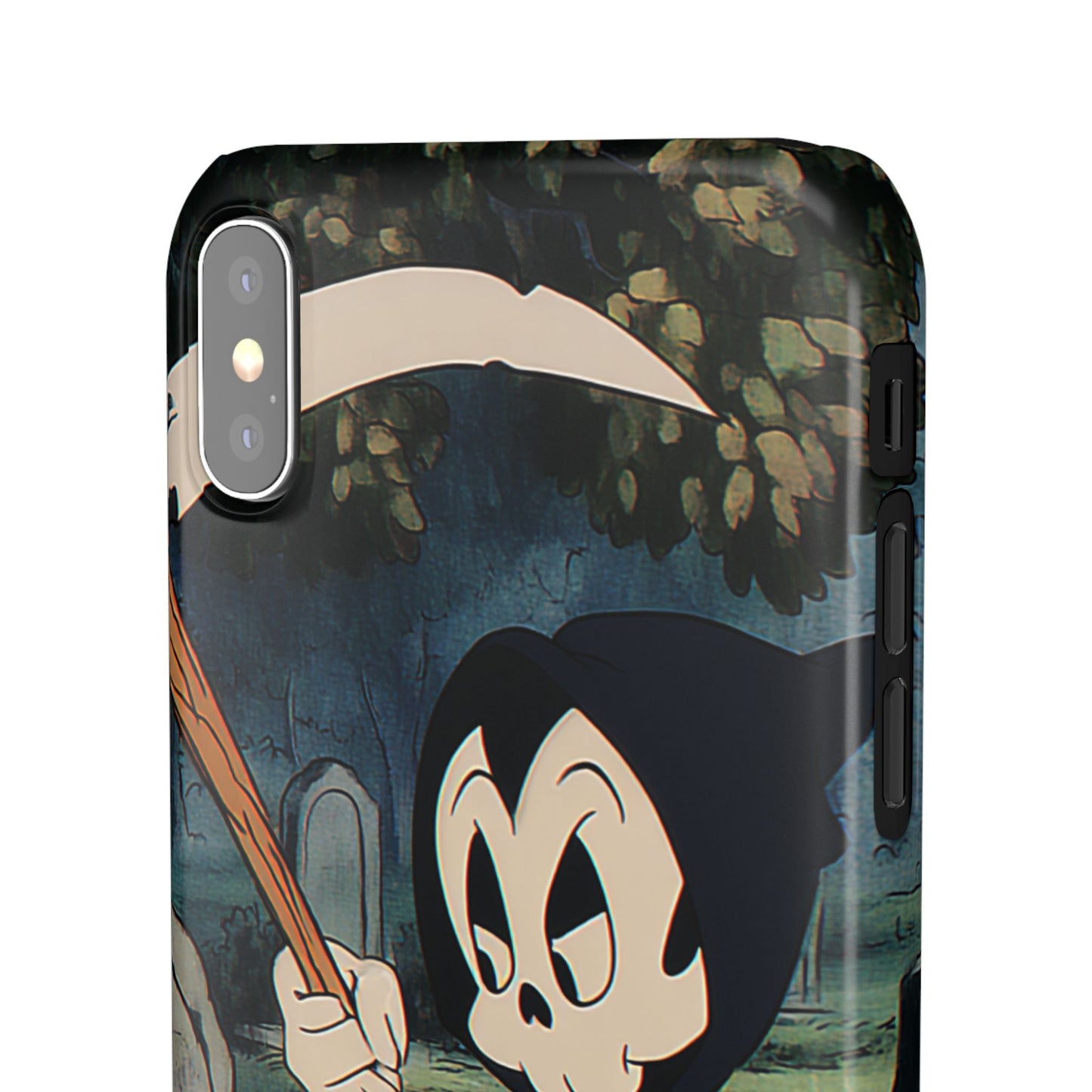 Grim Reaper Snap Case, Halloween Phone Case, Cute Death Phone Cover, Spooky Accessories, Unique Phone Protector