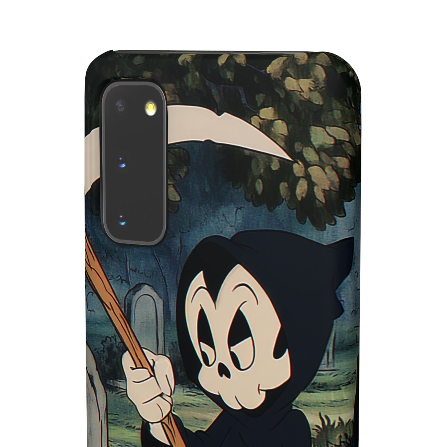 Grim Reaper Snap Case, Halloween Phone Case, Cute Death Phone Cover, Spooky Accessories, Unique Phone Protector