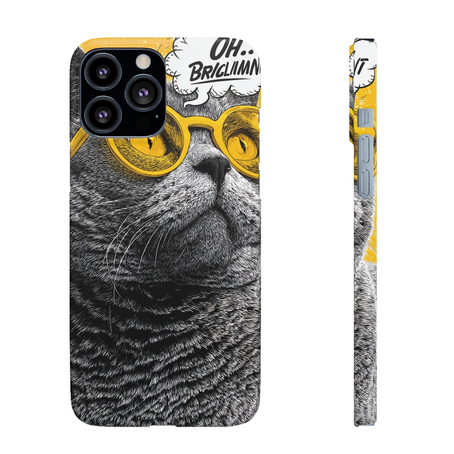 Playful Cat Snap Case - Quirky Phone Cover for Cat Lovers, Gift for Pet Enthusiasts, Funny Accessory for Any Occasion