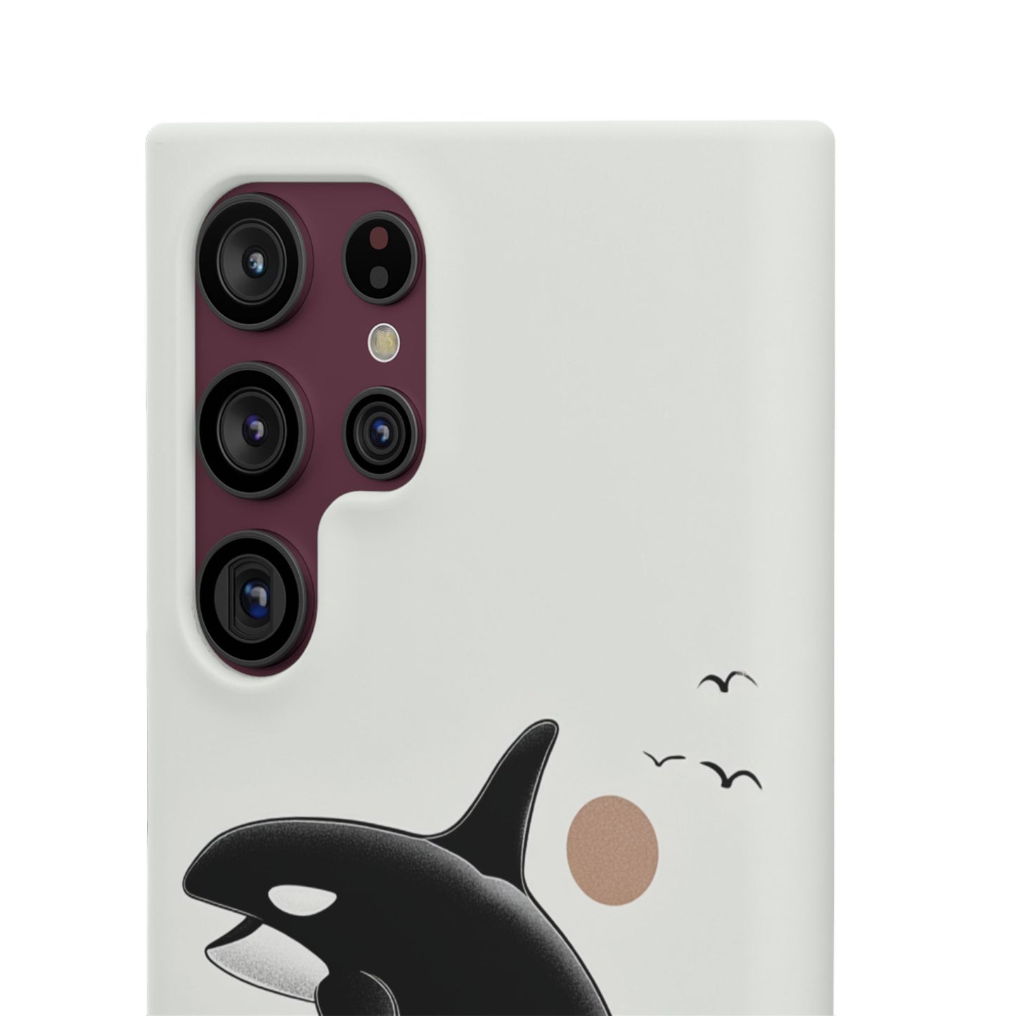 Whale Splash Phone Case | Ocean Lover Gift, Marine Art, Snap Cases, Cute Whale Design, Custom Phone Accessories