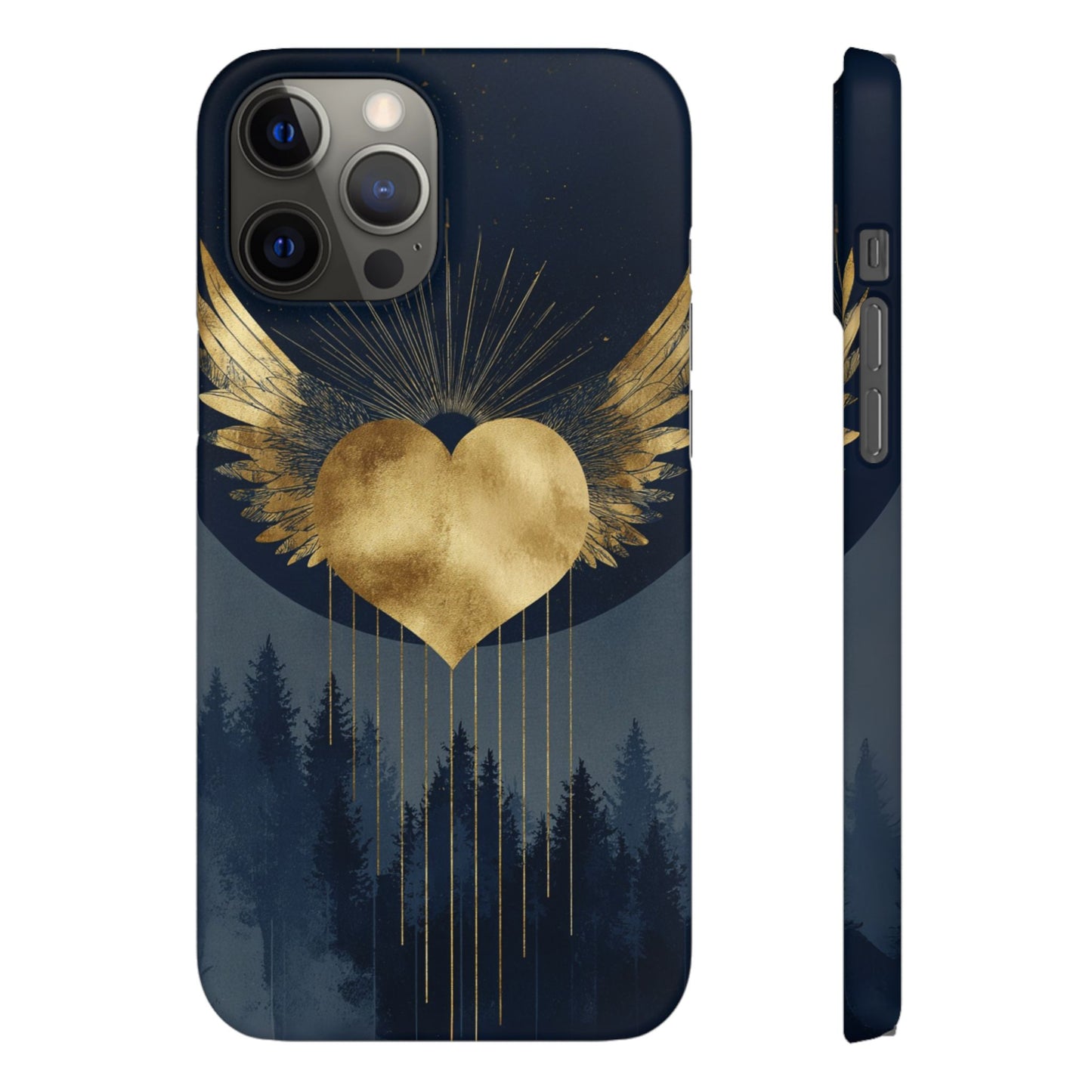 Heart Wing Snap Case, Elegant Phone Cover, Unique Gift, Artistic Accessory, Protective Case for Love and Romance