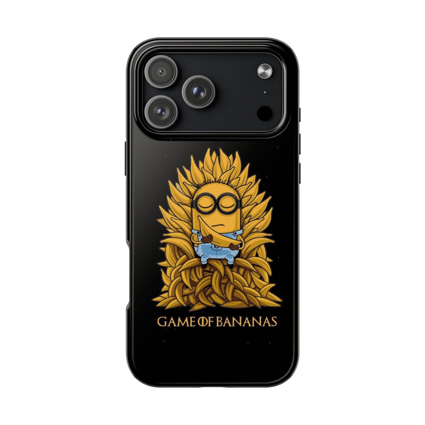 Game of BANANAS iPhone 17 Tough Phone Case | Vintage Black