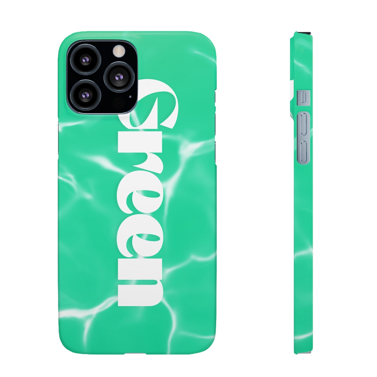 Aqua Pool Vibe Snap Case, Tropical Phone Cover, Summer Accessory, Trendy Gift for Friends, Beach Lover's Essential
