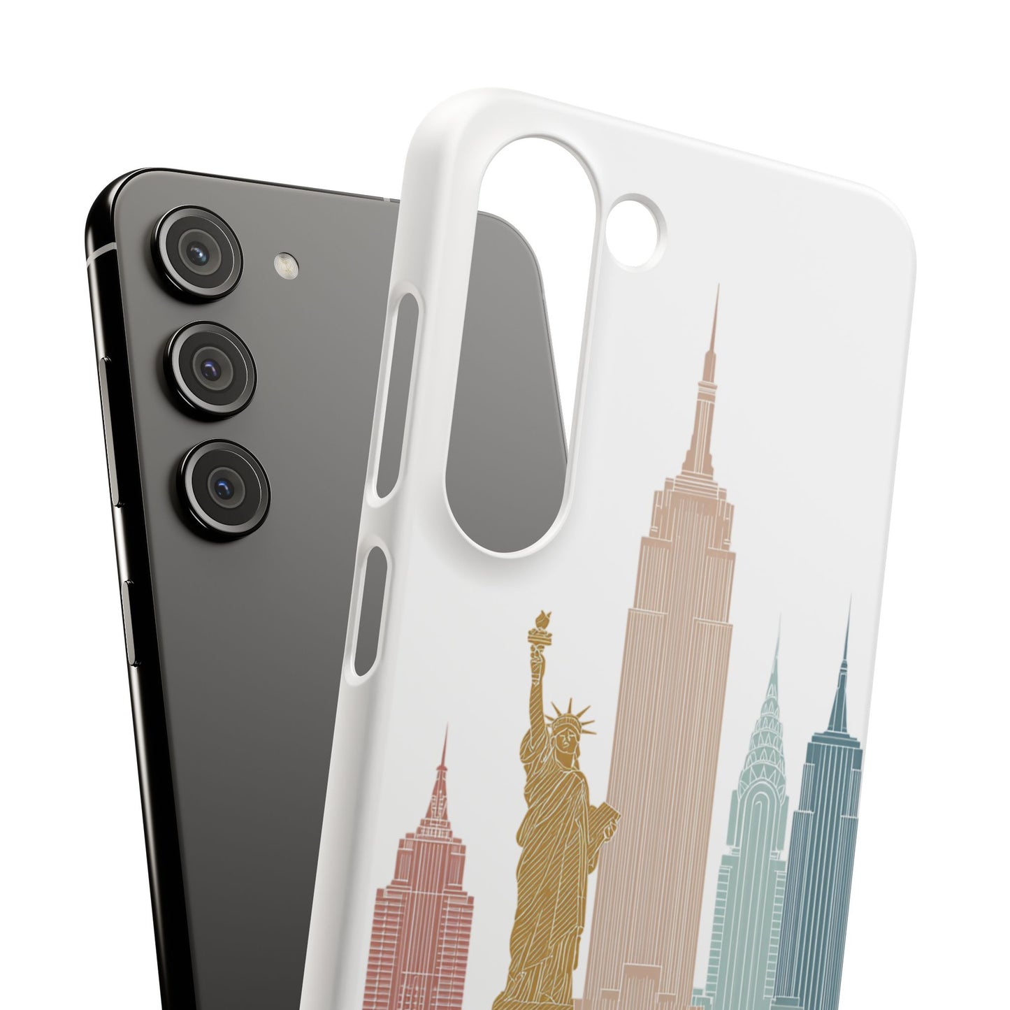 Stylish New York Snap Case, Urban Phone Cover, Cityscape Phone Case, Gift for Travelers, Trendy Protective Case