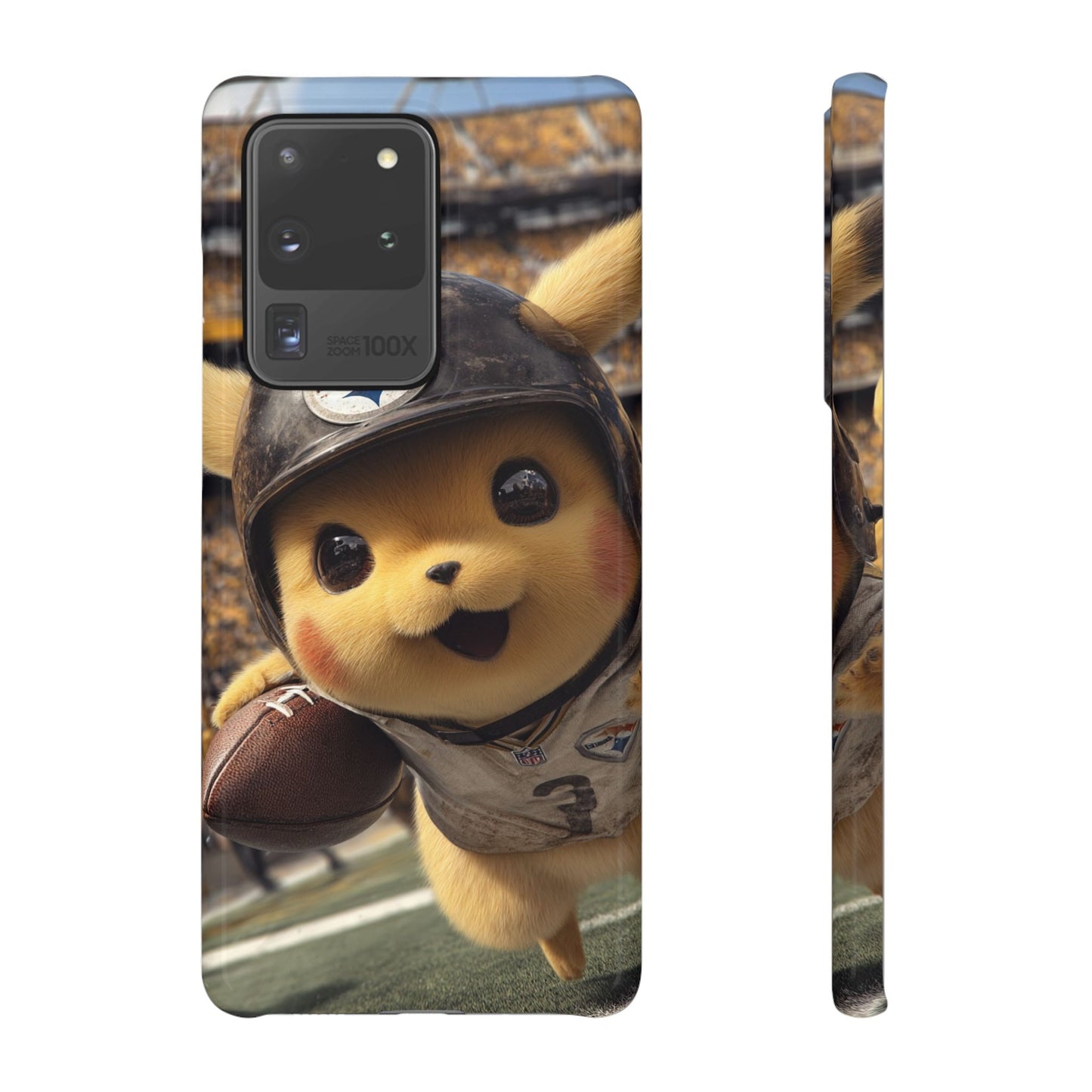 Fun Character Sports Snap Case, Phone Case, Fun Tech Accessory, Cute Gift for Gamers, Football Lovers, Kids.