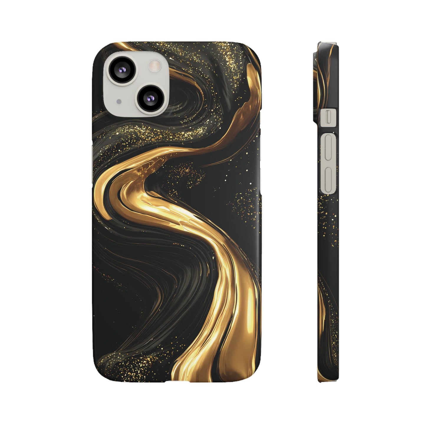 Elegant Gold Swirl Snap Case - Stylish Phone Cover, Modern Accessory, Gift for Her, Luxe Phone Case, Trendy Decor