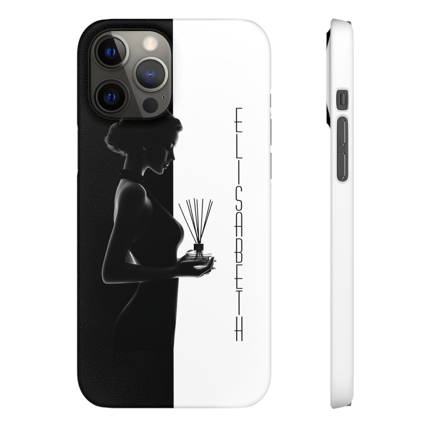 Custom Black and White Snap Case for Women Phone Cover for iPhone and Samsung