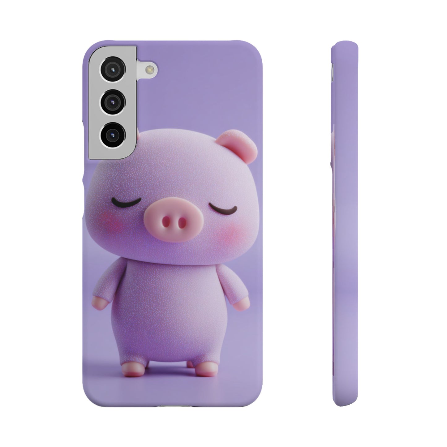 Cute Pig Snap Case for iPhone, Animal Lovers Phone Cover, Kawaii Aesthetic Accessory, Birthday Gift, Unique Phone Protection
