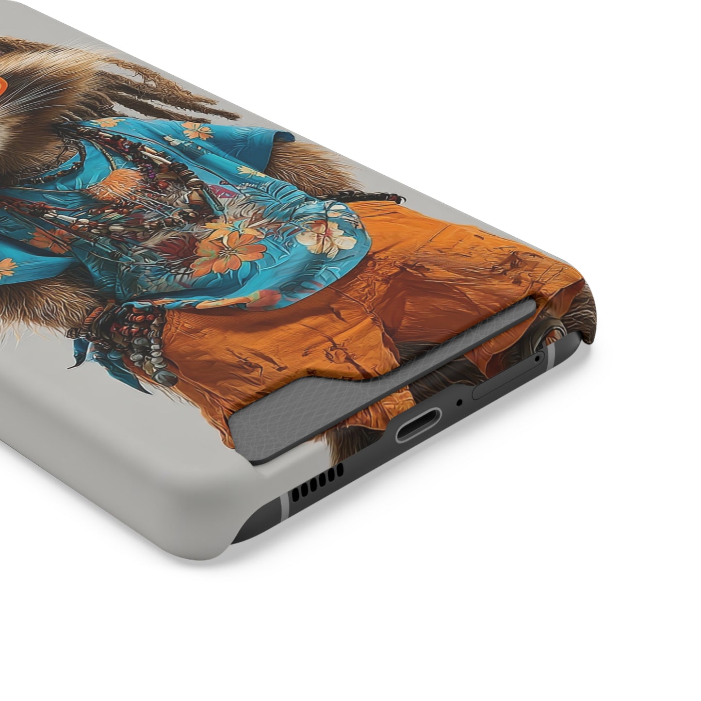 Boho Raccoon Phone Case with Card Holder, Cute Animal Phone Cover, Retro Stylish Phone Protector, Gifts for Animal Lovers, Trendy [...]