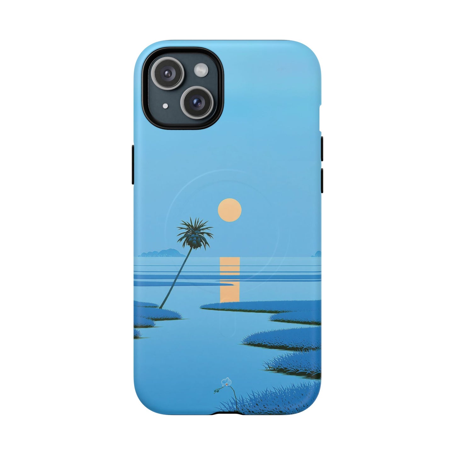 Tough Magnetic Case — Minimal Sunset Palm Phone Cover