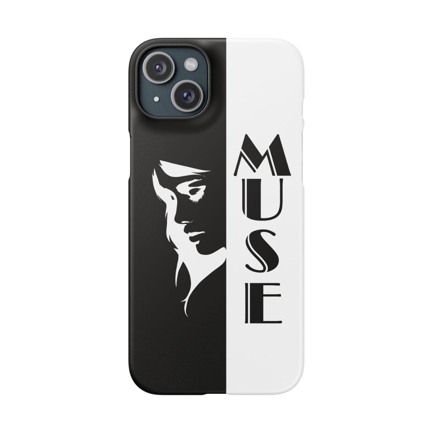 Black And White Bold Muse Snap Case Cover for iPhone and Samsung