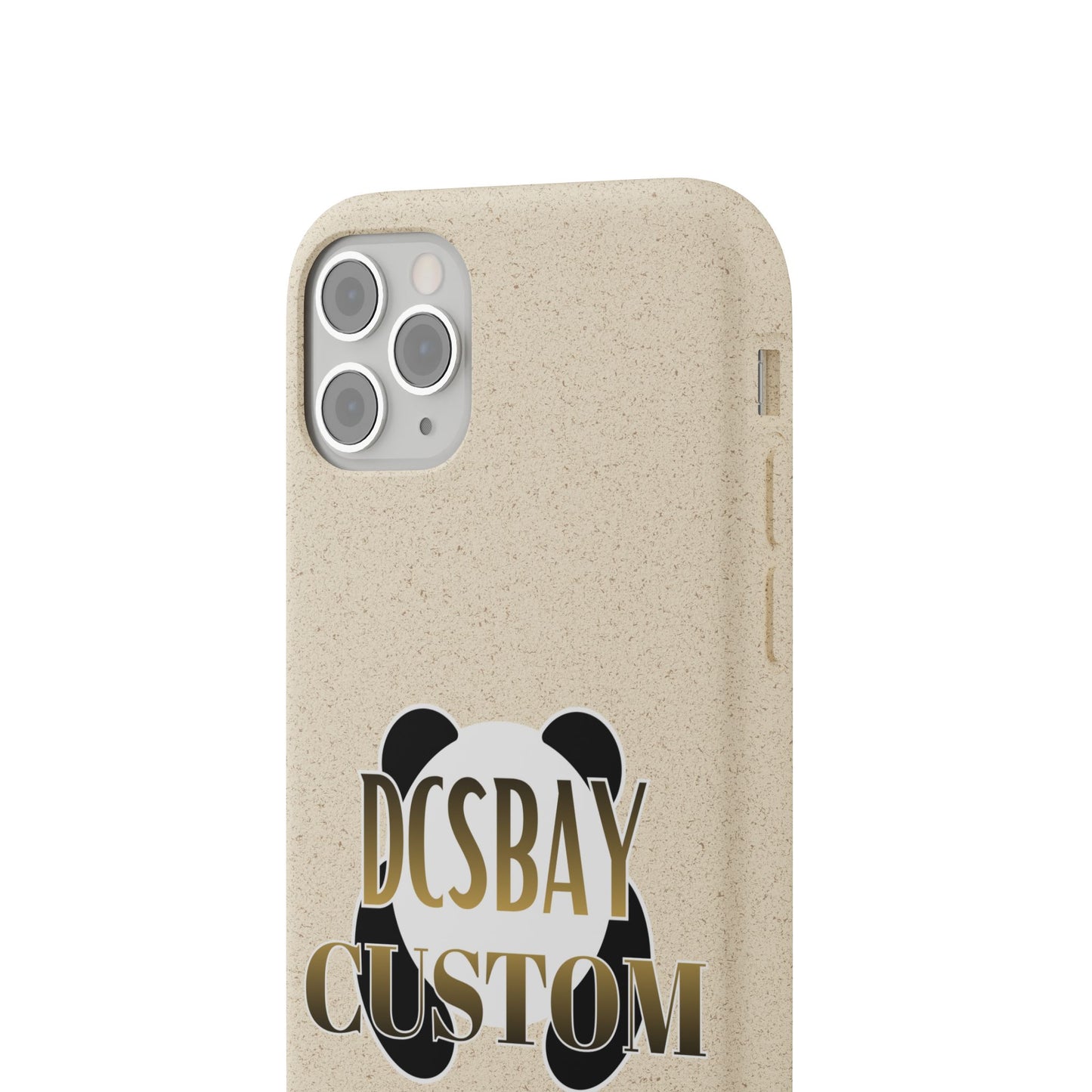 Biodegradable Panda Phone Case — Eco-Friendly Customizable iPhone Cover