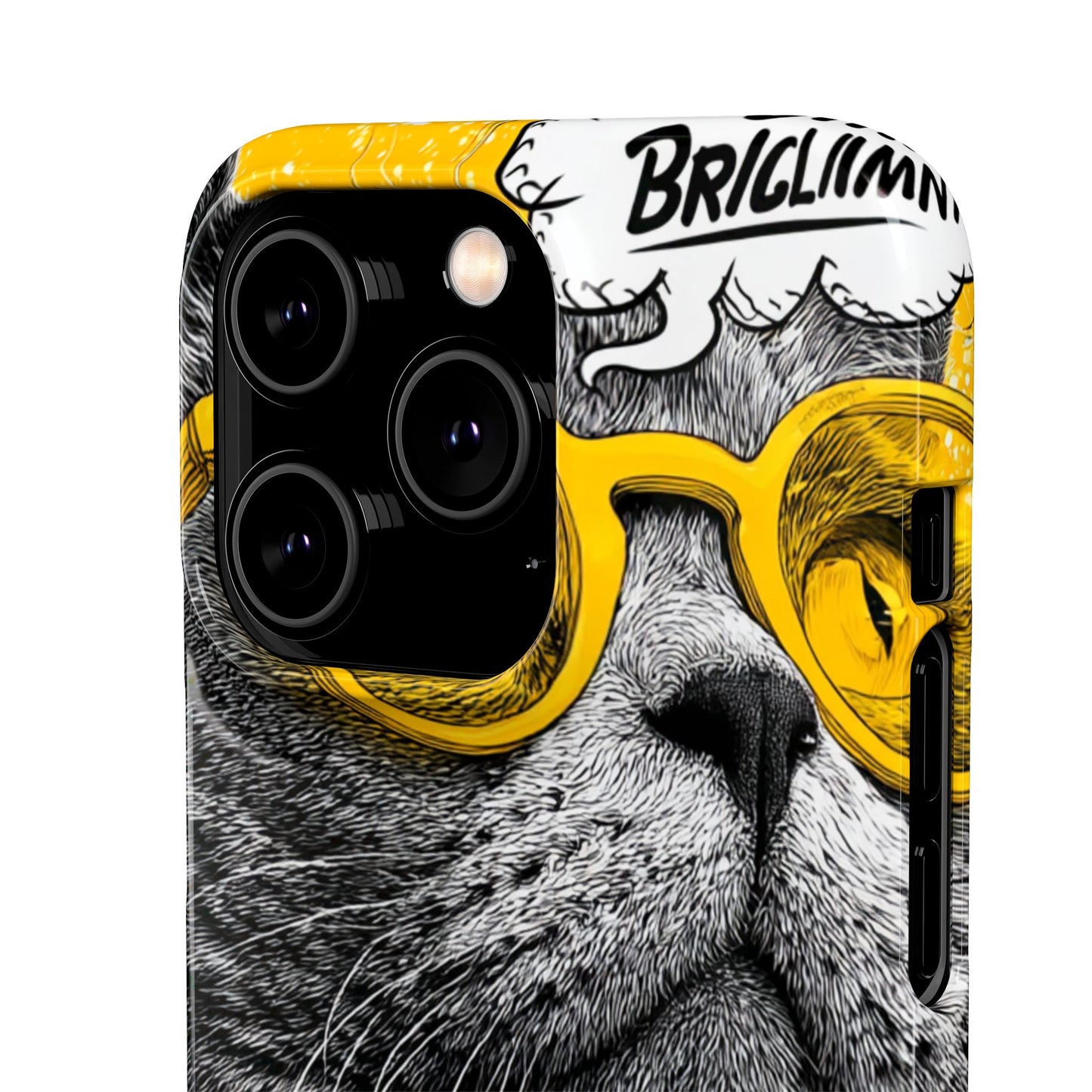 Playful Cat Snap Case - Quirky Phone Cover for Cat Lovers, Gift for Pet Enthusiasts, Funny Accessory for Any Occasion