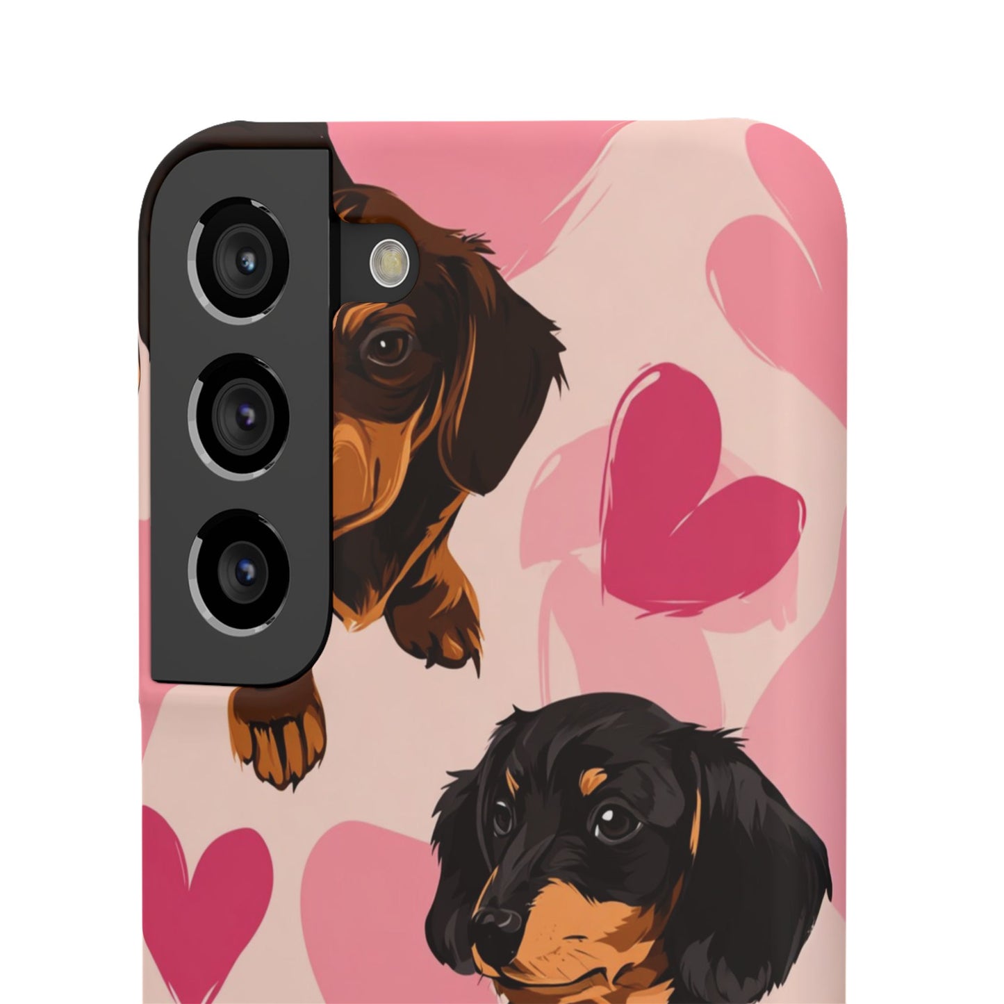 Pink Dachshund Love Phone Case for Iphone and Samsung Customistion and Free Shipping Avvialable