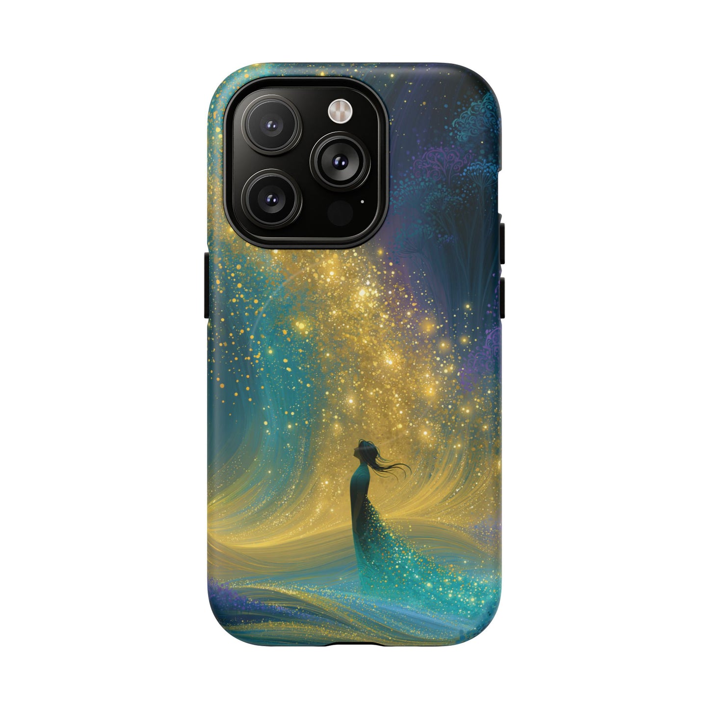 Mystical Nightfall Phone Case — Starry Silhouette Tough Magnetic Case