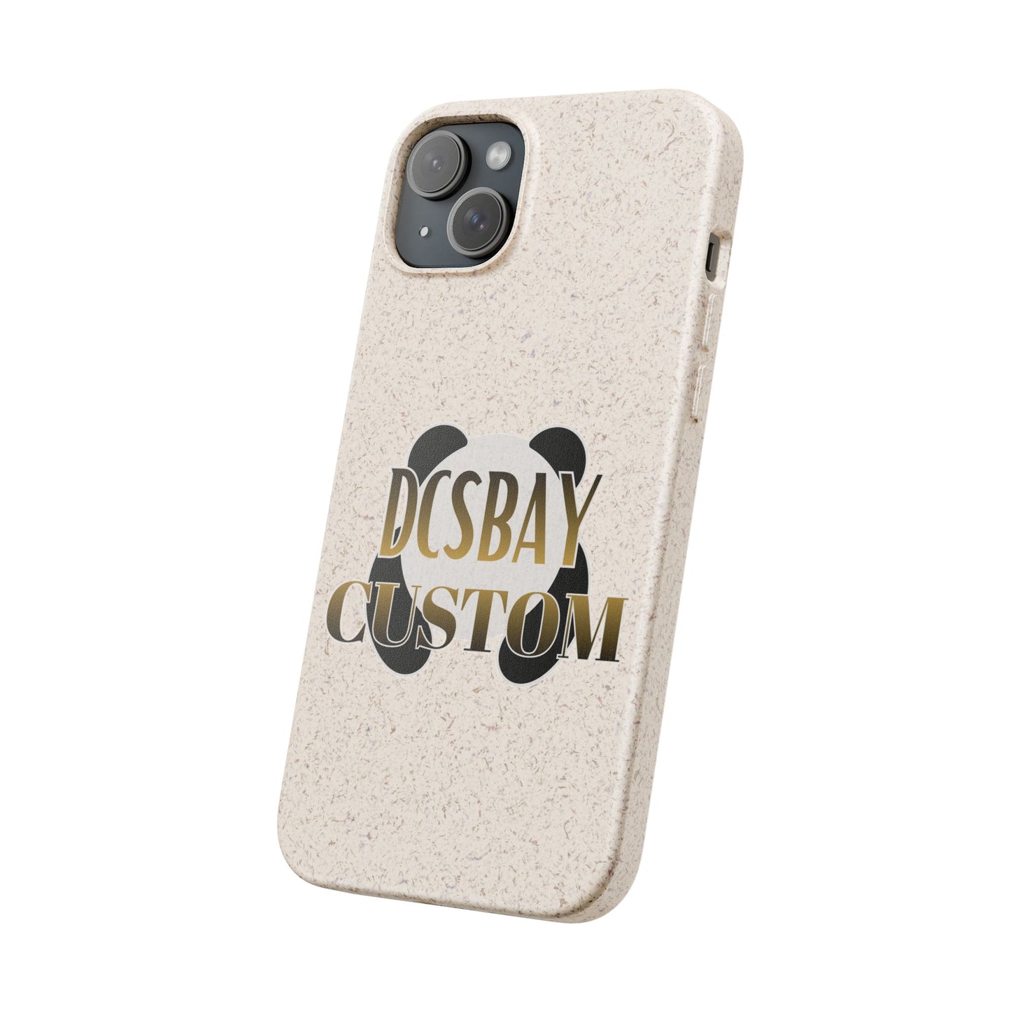 Biodegradable Panda Phone Case — Eco-Friendly Customizable iPhone Cover