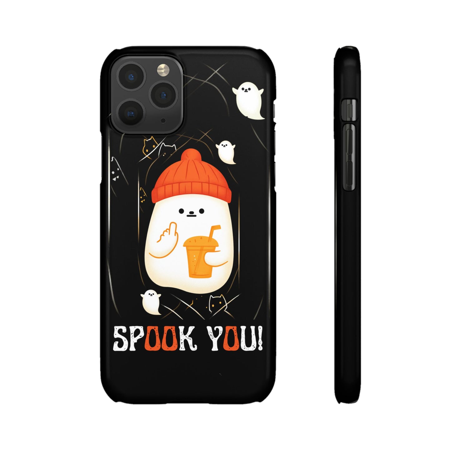Spook You Halloween Ghost Snap Case Kawaii Protective Phone Cover for iPhone and Samsung