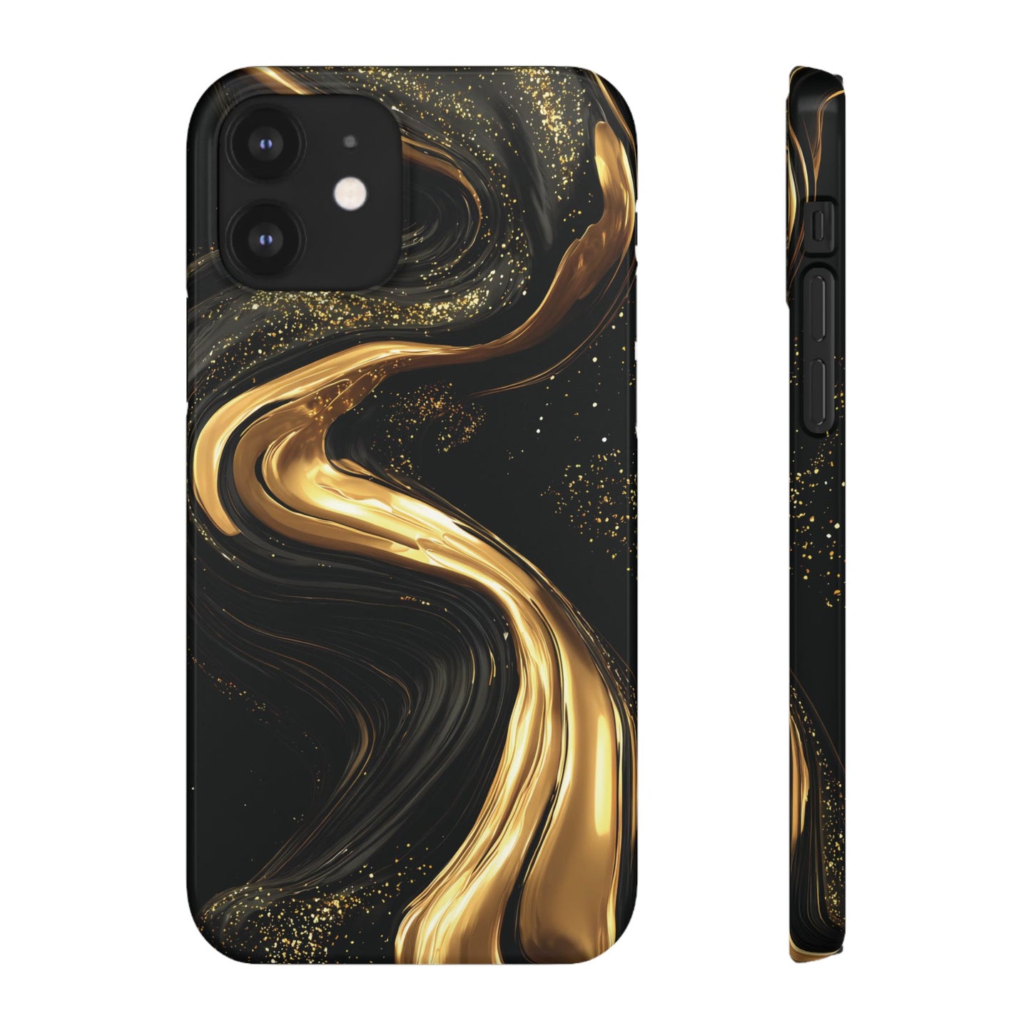 Elegant Gold Swirl Snap Case - Stylish Phone Cover, Modern Accessory, Gift for Her, Luxe Phone Case, Trendy Decor
