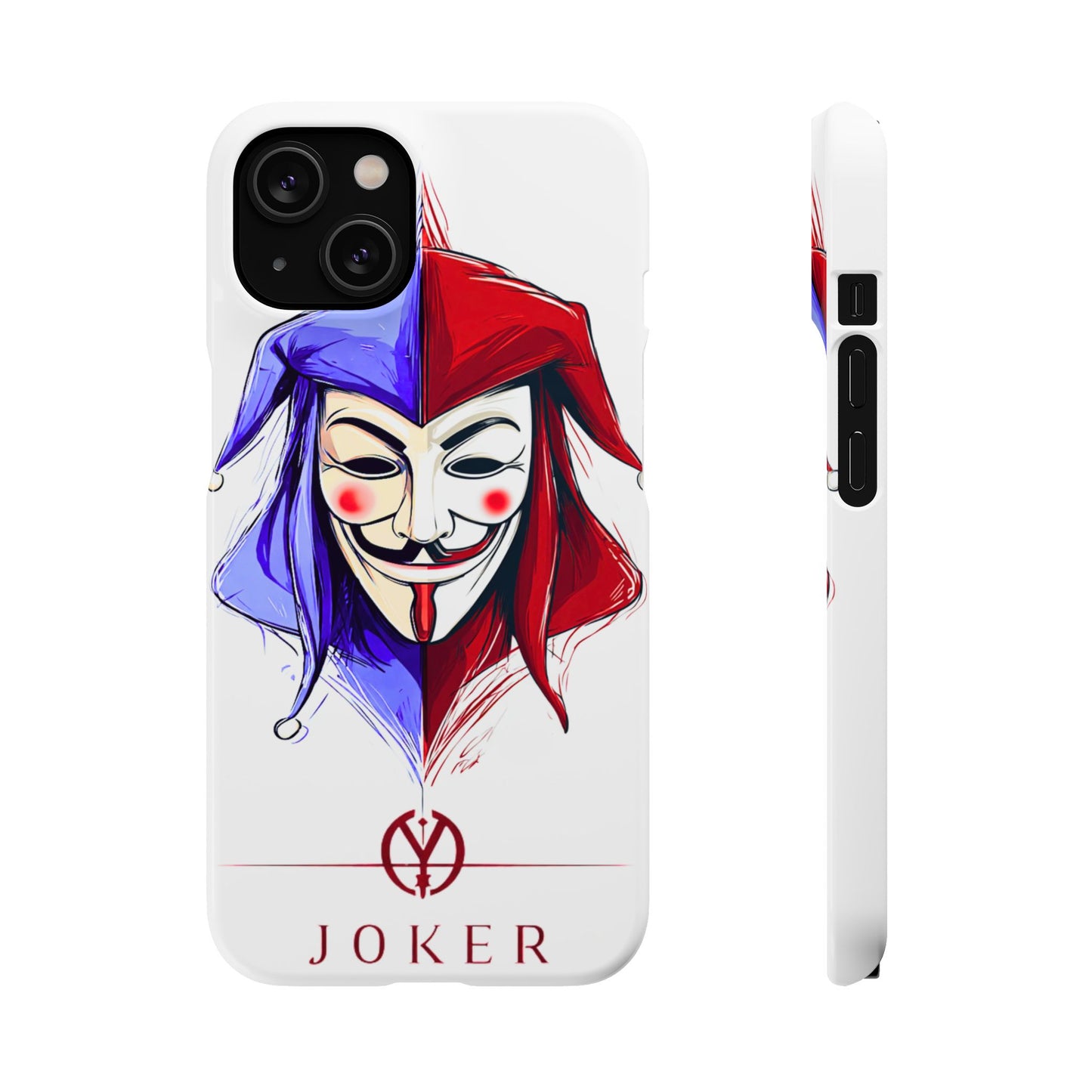 Joker & Anonimous Reunited Guy Fawkes Art Snap Case and Protective Phone Cover For iPhone and Samsung