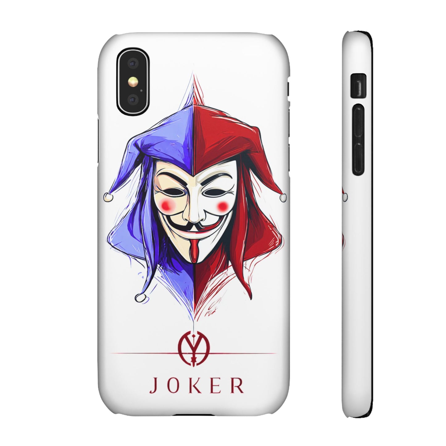 Joker & Anonimous Reunited Guy Fawkes Art Snap Case and Protective Phone Cover For iPhone and Samsung