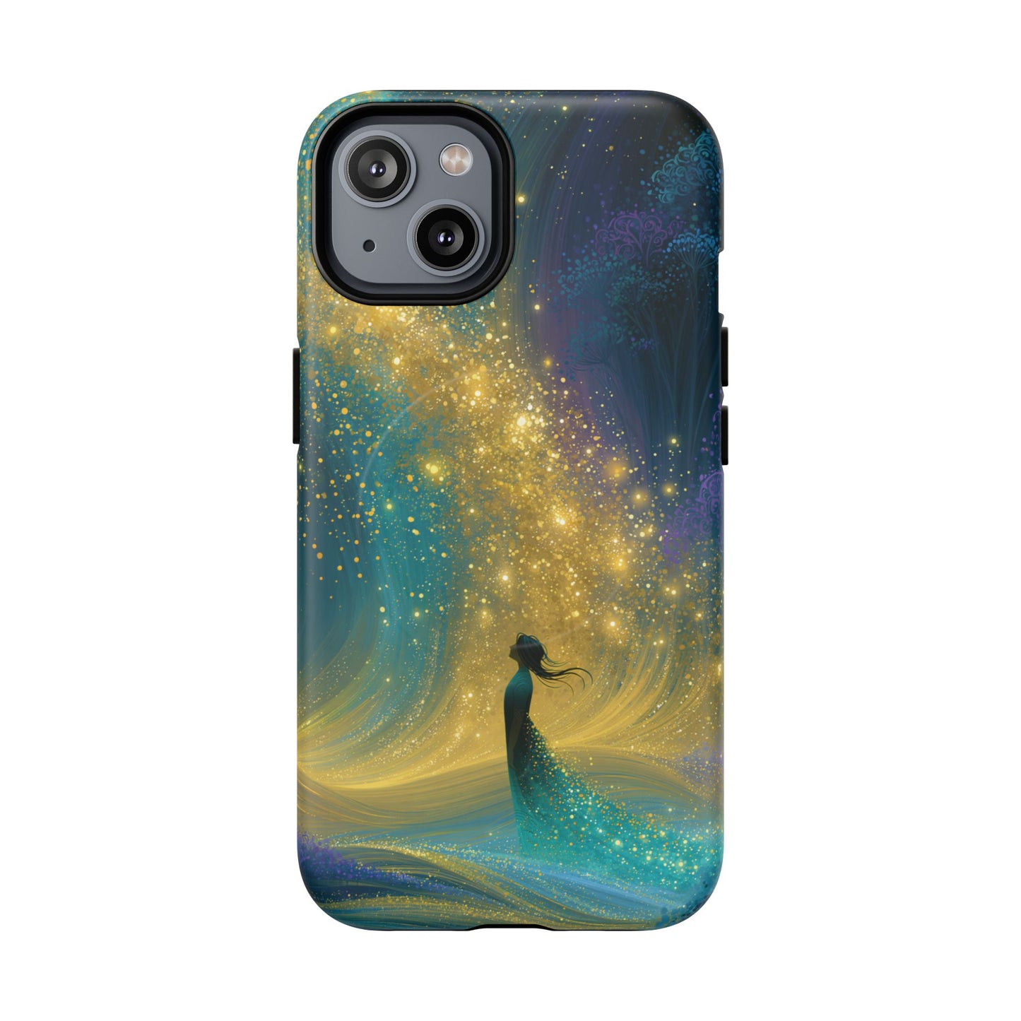 Mystical Nightfall Phone Case — Starry Silhouette Tough Magnetic Case