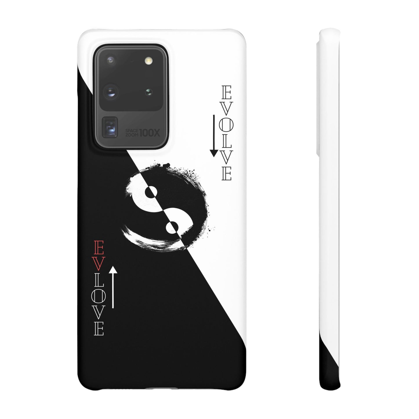 Yin Yang Evolve Black and White Snap Case Cover for iPhone and Samsung
