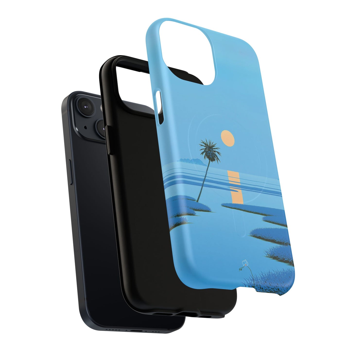 Tough Magnetic Case — Minimal Sunset Palm Phone Cover