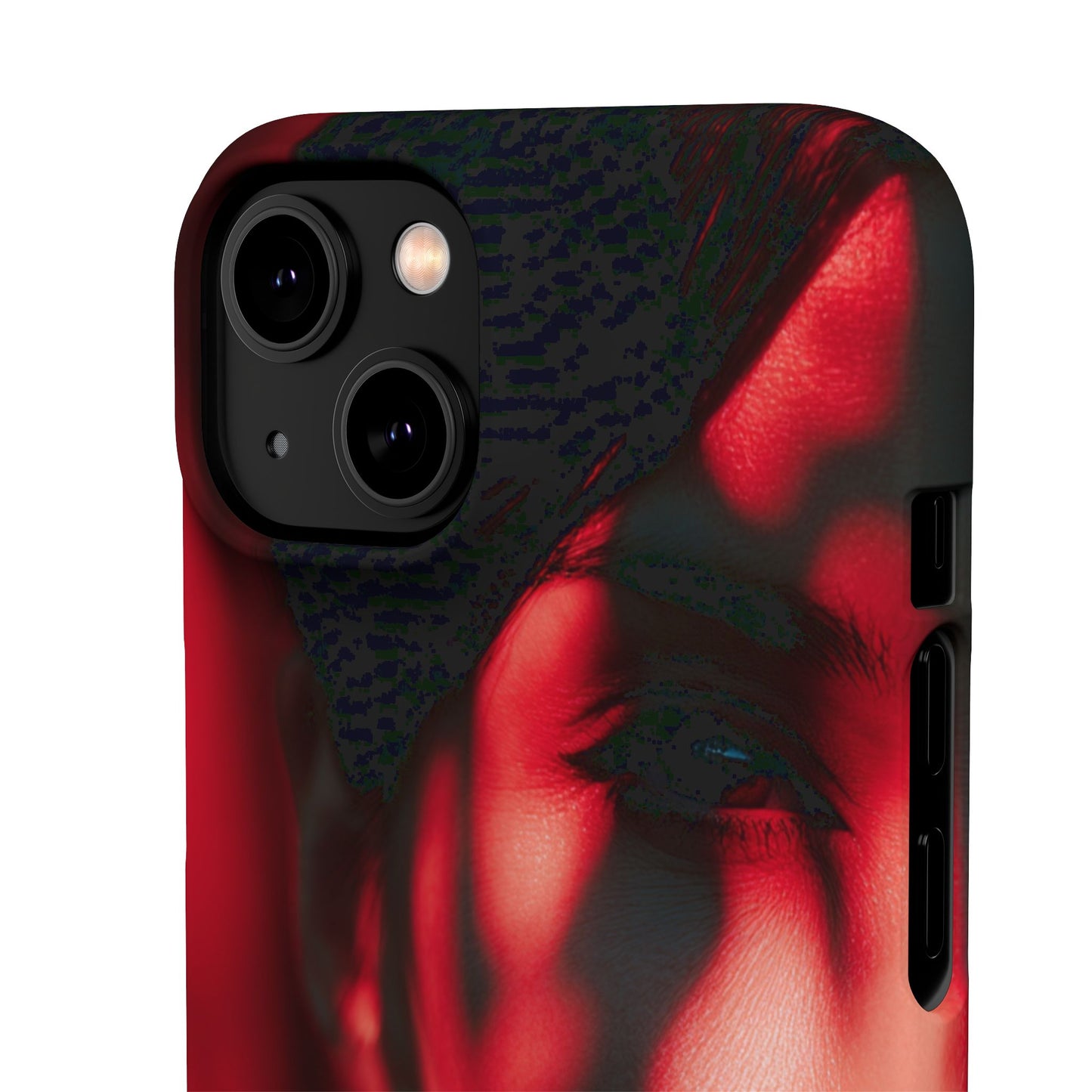 Stylish Snap Cases for Phone, Artistic Phone Cover, Unique Gifts, Red Aesthetic Case, Trendy Accessory, Vibrant Protection