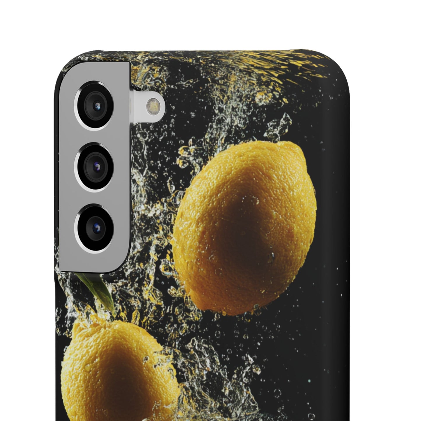 Lemon Splash Phone Case - Vibrant Snap Case, Fruit Lover Gift, Summer Vibes, Kitchen Decor, Unique Phone Accessories