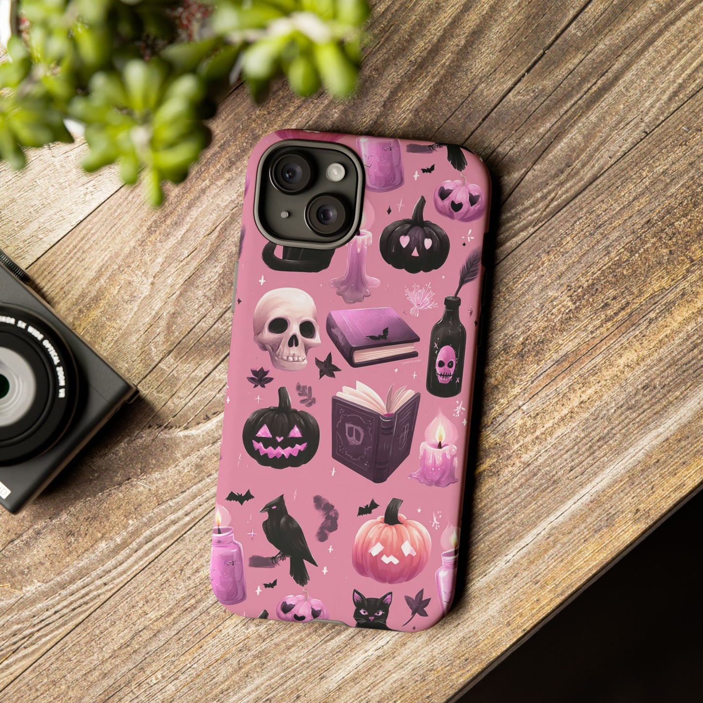 Spooky Phone Case - Halloween Design, Cute Costume Accessory, Fall Decor, Gift for Cat Lovers, Witchy Vibes, Trick or Treat