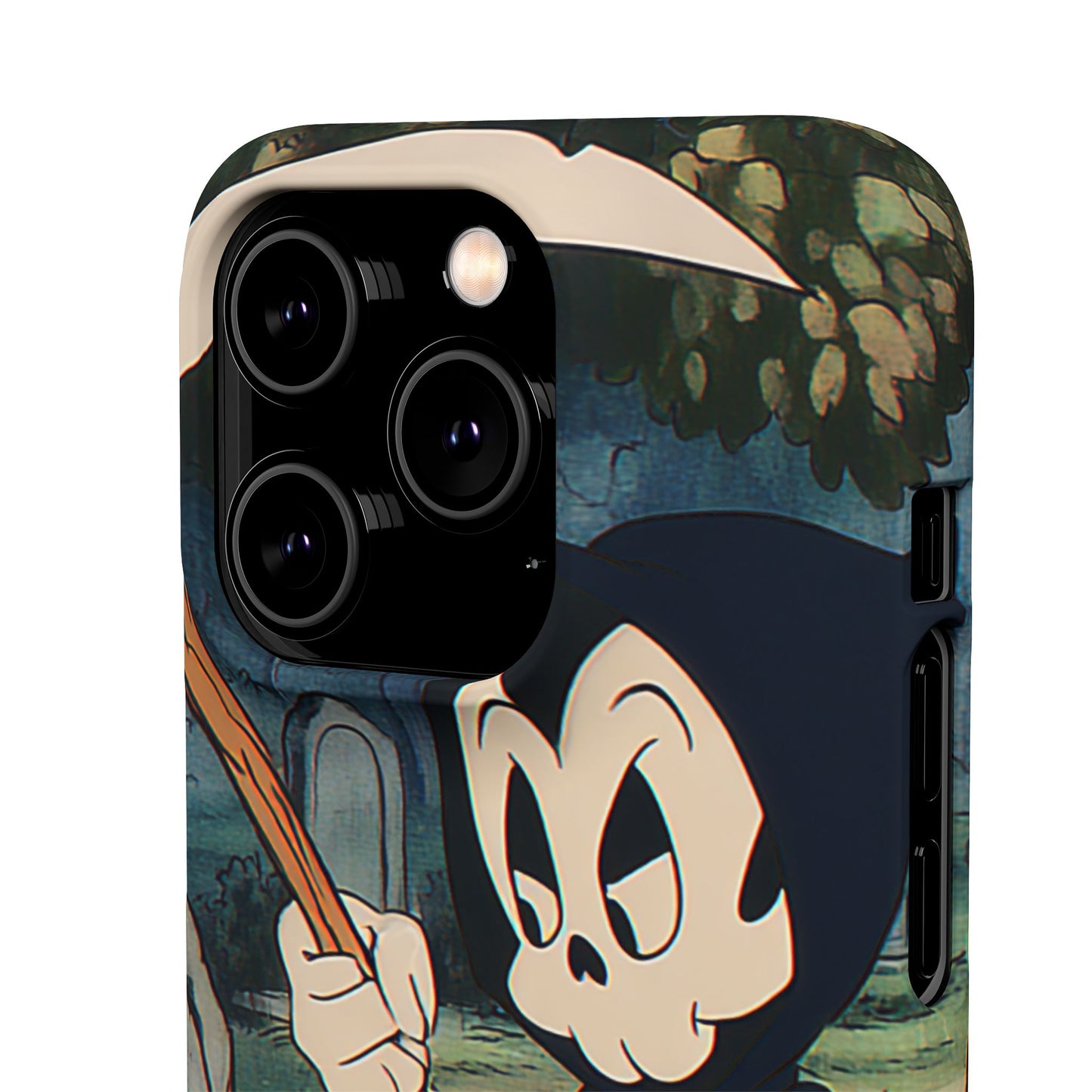 Grim Reaper Snap Case, Halloween Phone Case, Cute Death Phone Cover, Spooky Accessories, Unique Phone Protector