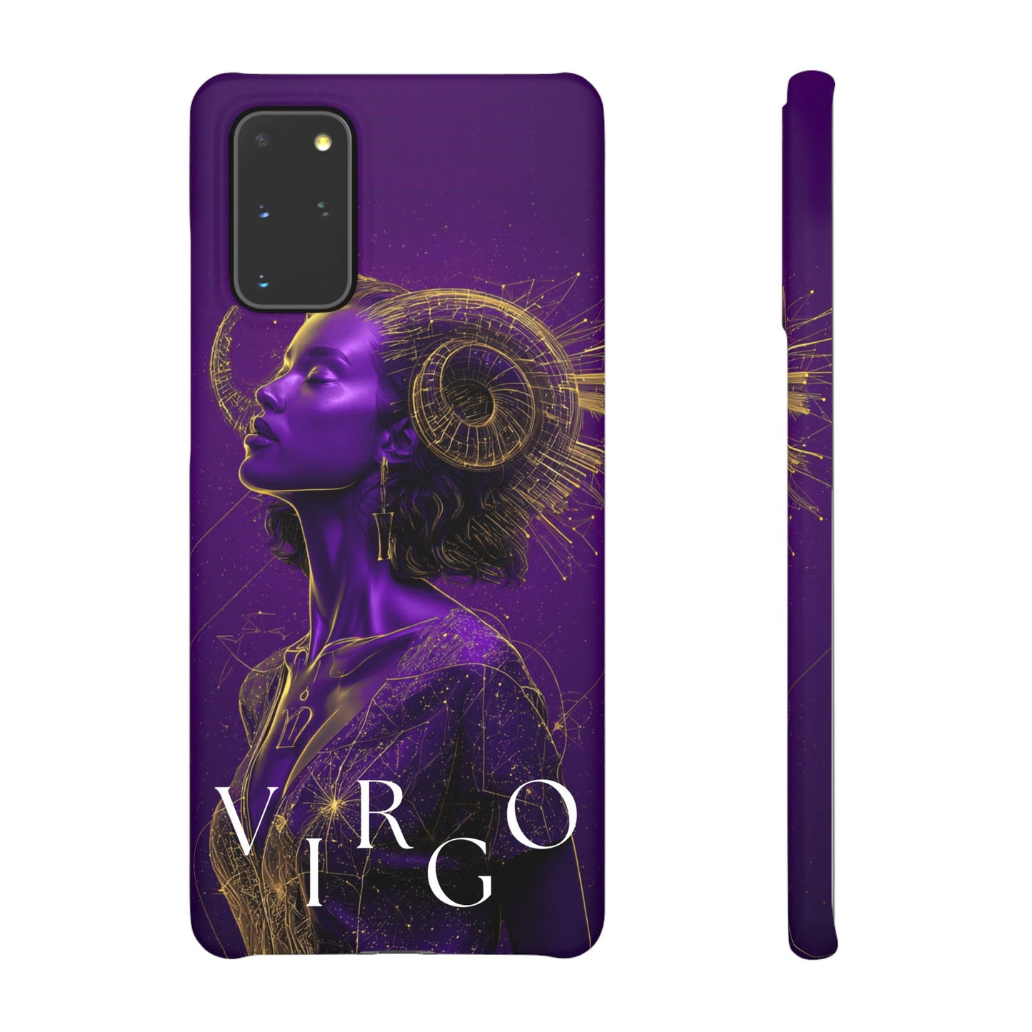 Purple Gold Celestial Virgo Snap Case and Protective Cover for Samsung and iPhone