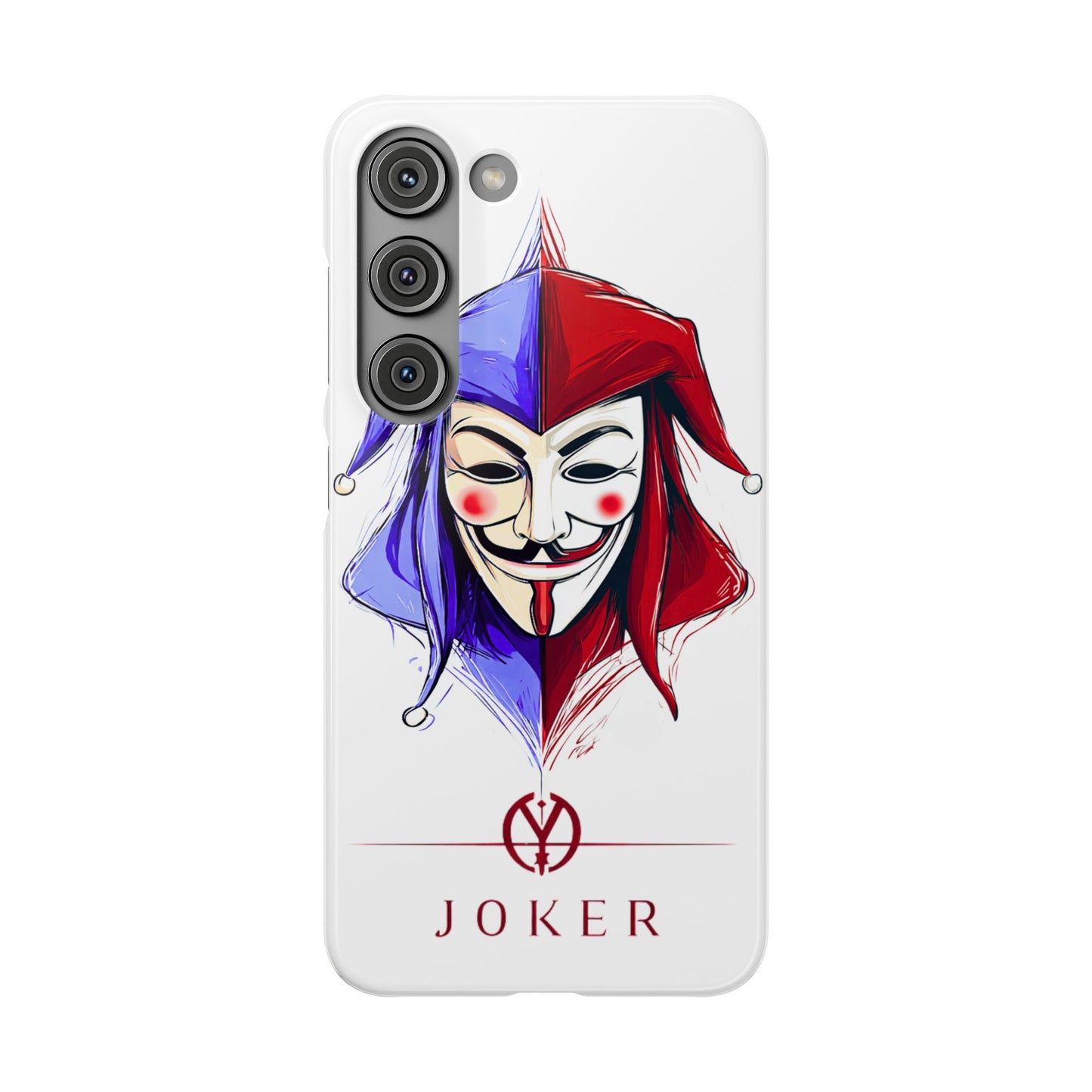 Joker & Anonimous Reunited Guy Fawkes Art Snap Case and Protective Phone Cover For iPhone and Samsung