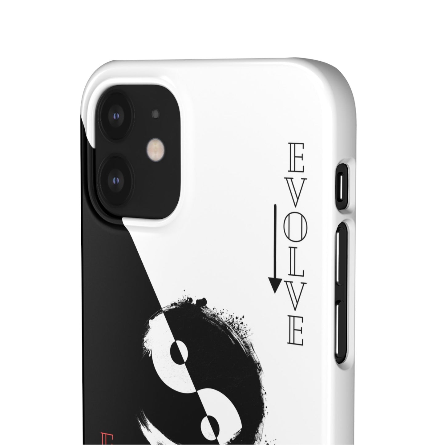 Yin Yang Evolve Black and White Snap Case Cover for iPhone and Samsung