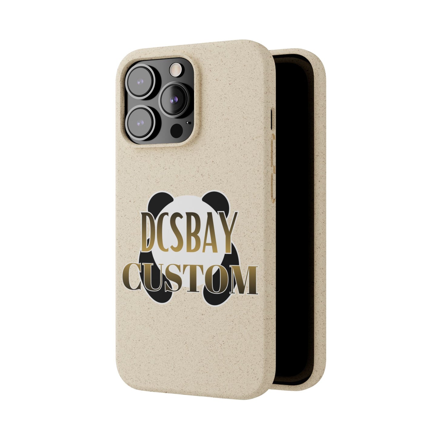 Biodegradable Panda Phone Case — Eco-Friendly Customizable iPhone Cover