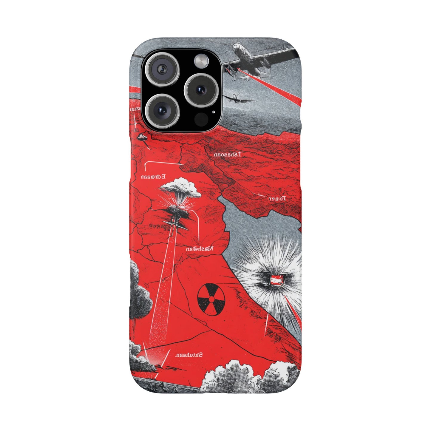 Bold Graphic Snap Case with Dramatic Design, Unique Phone Cover, Artistic Protection for iPhone, Trendy Gadget Gift, Edgy Tech Accessory