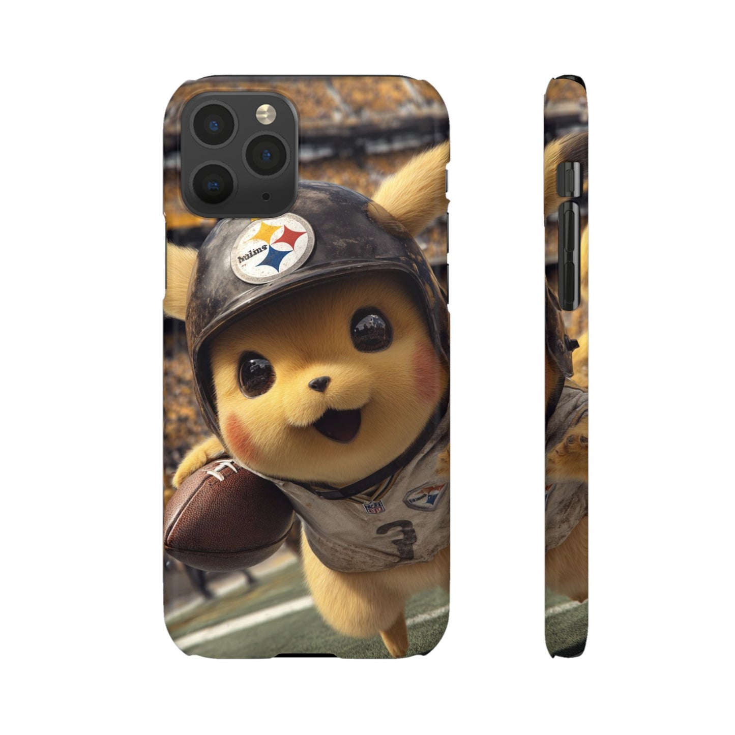 Fun Character Sports Snap Case, Phone Case, Fun Tech Accessory, Cute Gift for Gamers, Football Lovers, Kids.