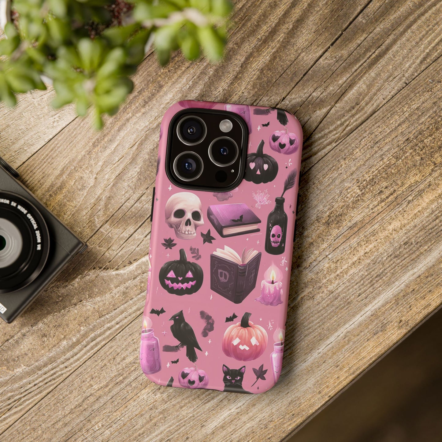 Spooky Phone Case - Halloween Design, Cute Costume Accessory, Fall Decor, Gift for Cat Lovers, Witchy Vibes, Trick or Treat
