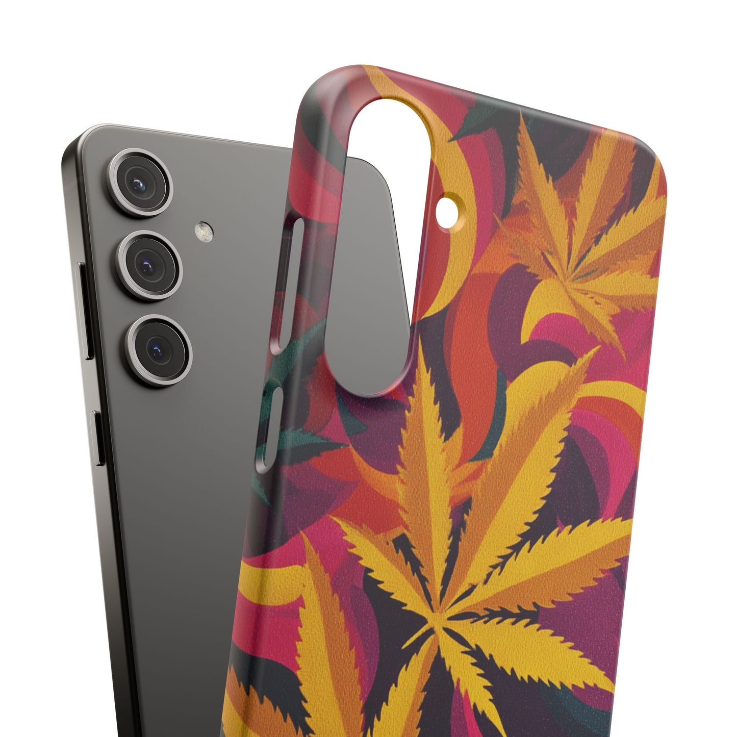 Autumn Vibe Cannabis Snap Case for IPhones and Samsungs Custom