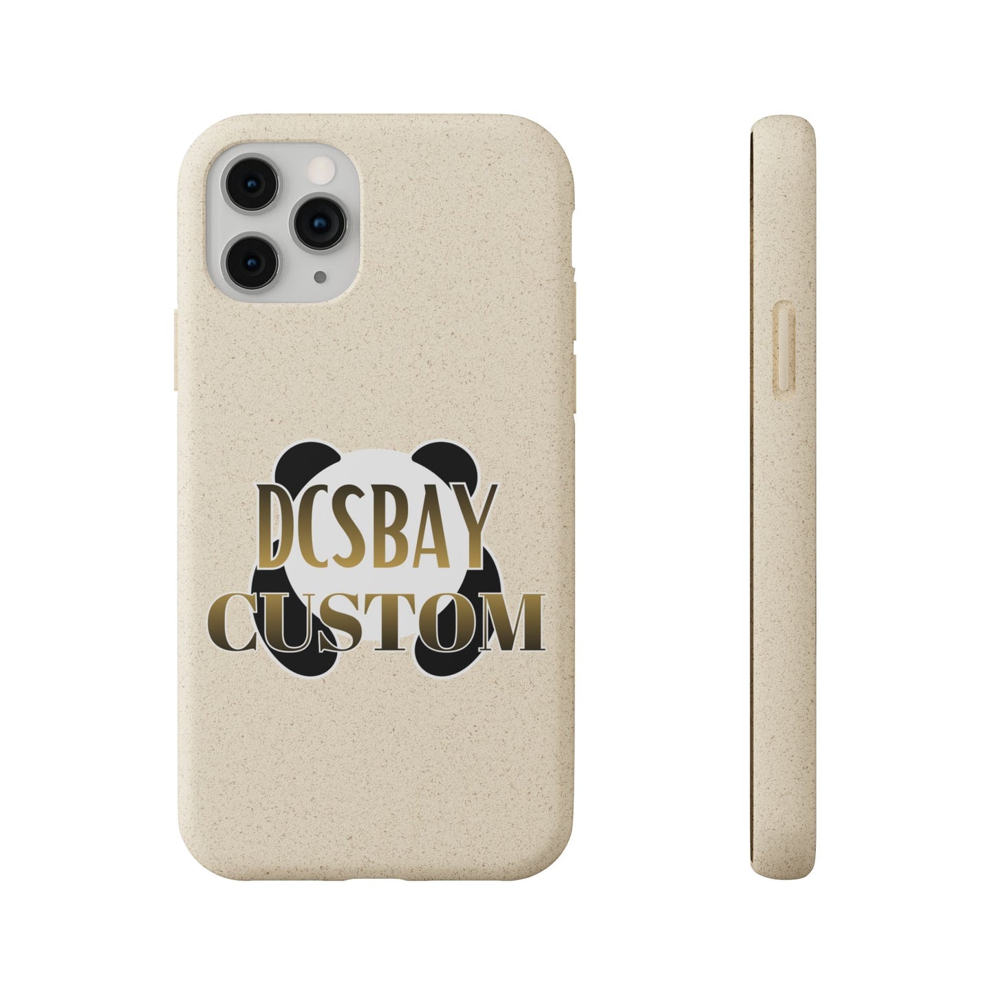 Biodegradable Panda Phone Case — Eco-Friendly Customizable iPhone Cover