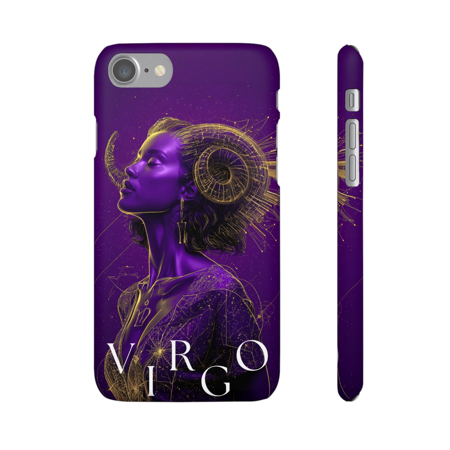 Purple Gold Celestial Virgo Snap Case and Protective Cover for Samsung and iPhone