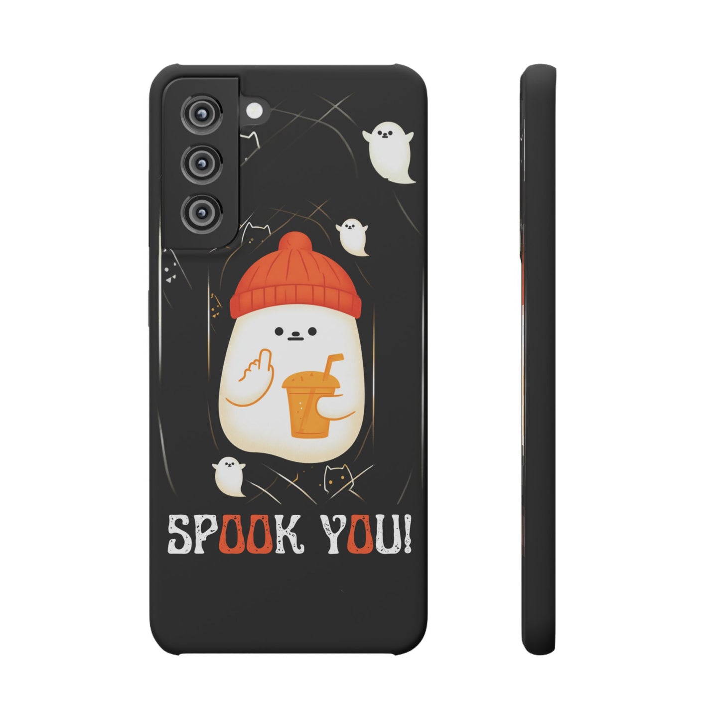 Spook You Halloween Ghost Snap Case Kawaii Protective Phone Cover for iPhone and Samsung