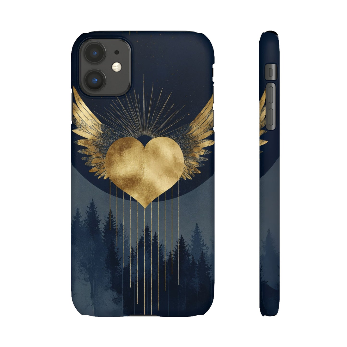 Heart Wing Snap Case, Elegant Phone Cover, Unique Gift, Artistic Accessory, Protective Case for Love and Romance