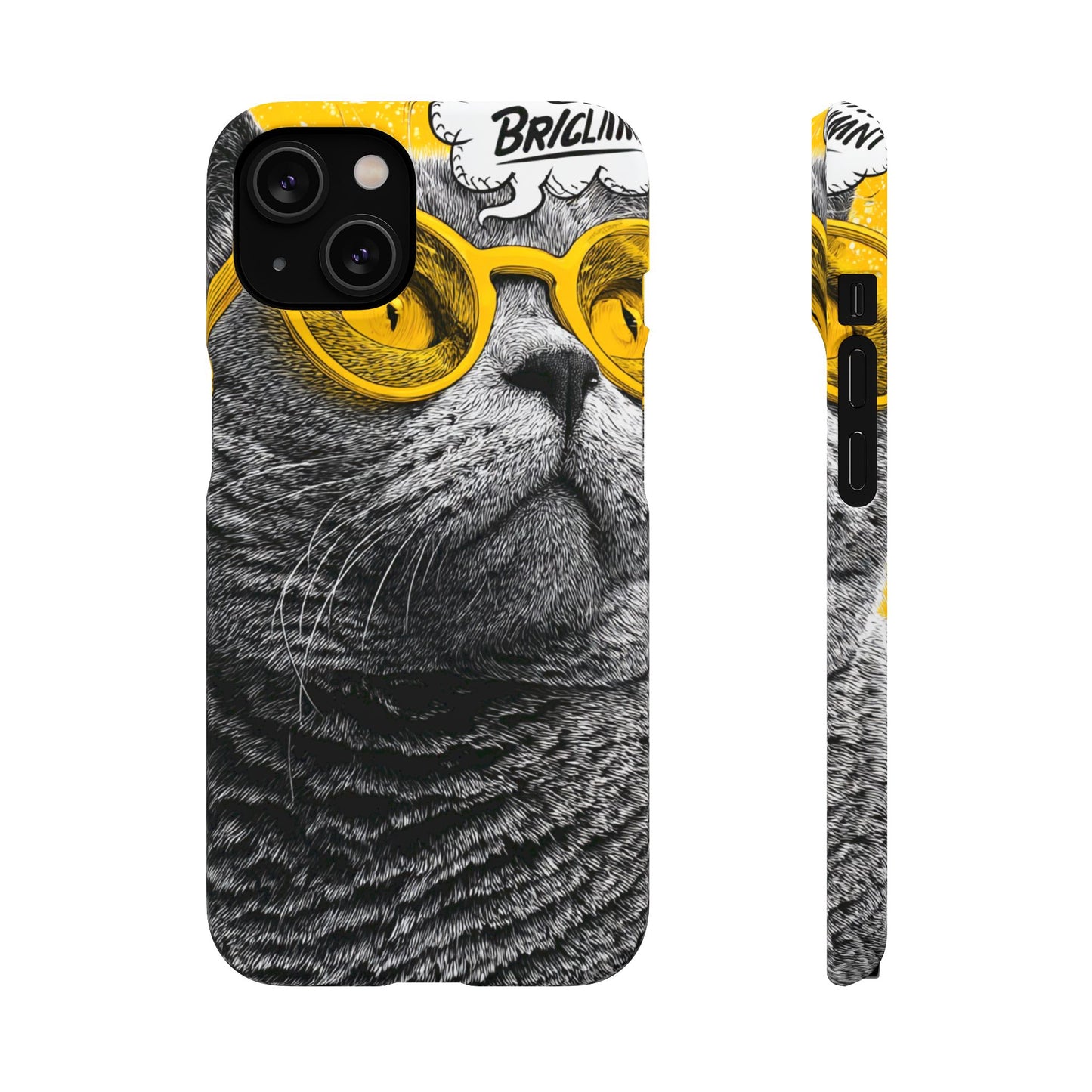 Playful Cat Snap Case - Quirky Phone Cover for Cat Lovers, Gift for Pet Enthusiasts, Funny Accessory for Any Occasion