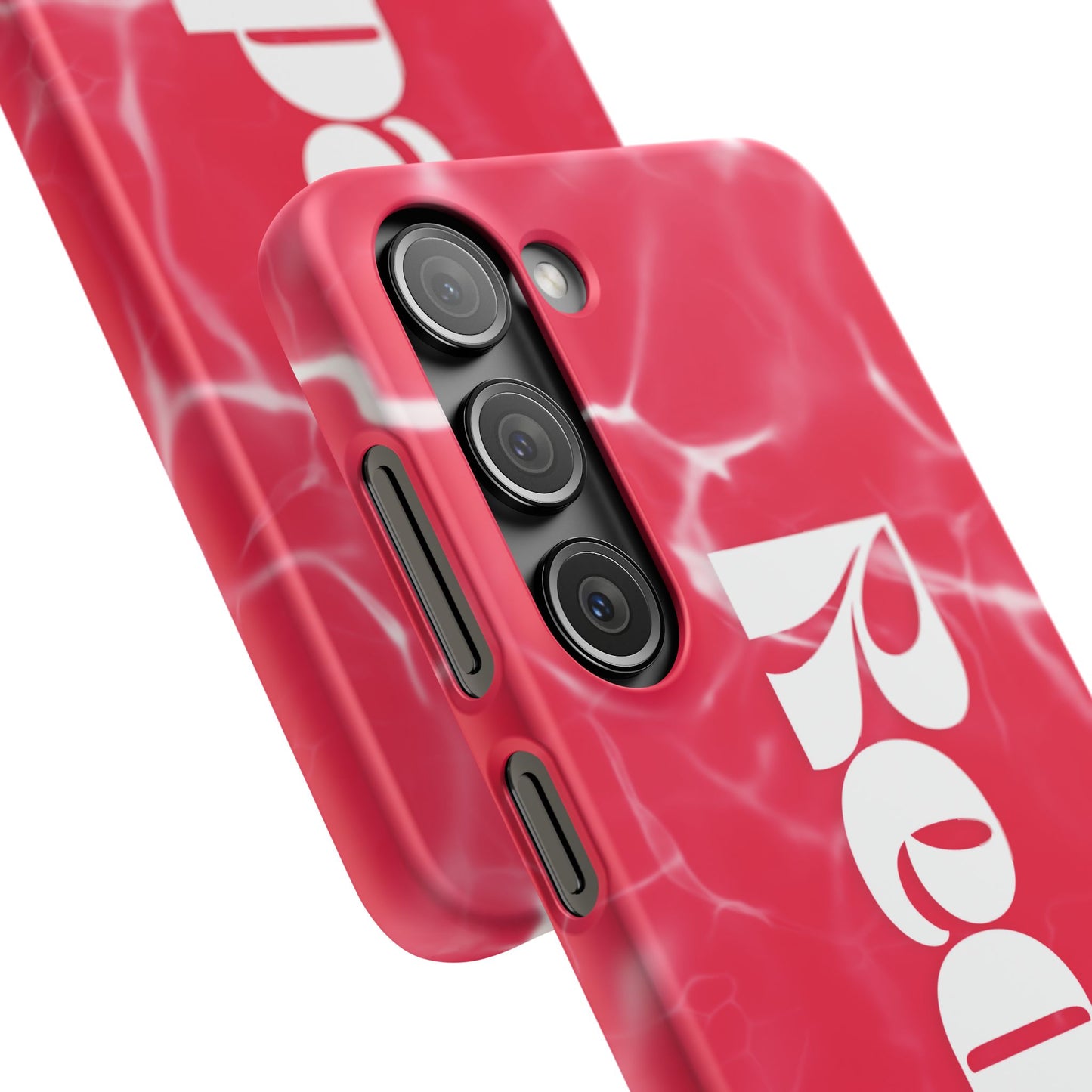 Vibrant Red Snap Case for iPhone, Trendy Phone Cover, Gift for Her, Summer Accessory, Stylish Tech Protection